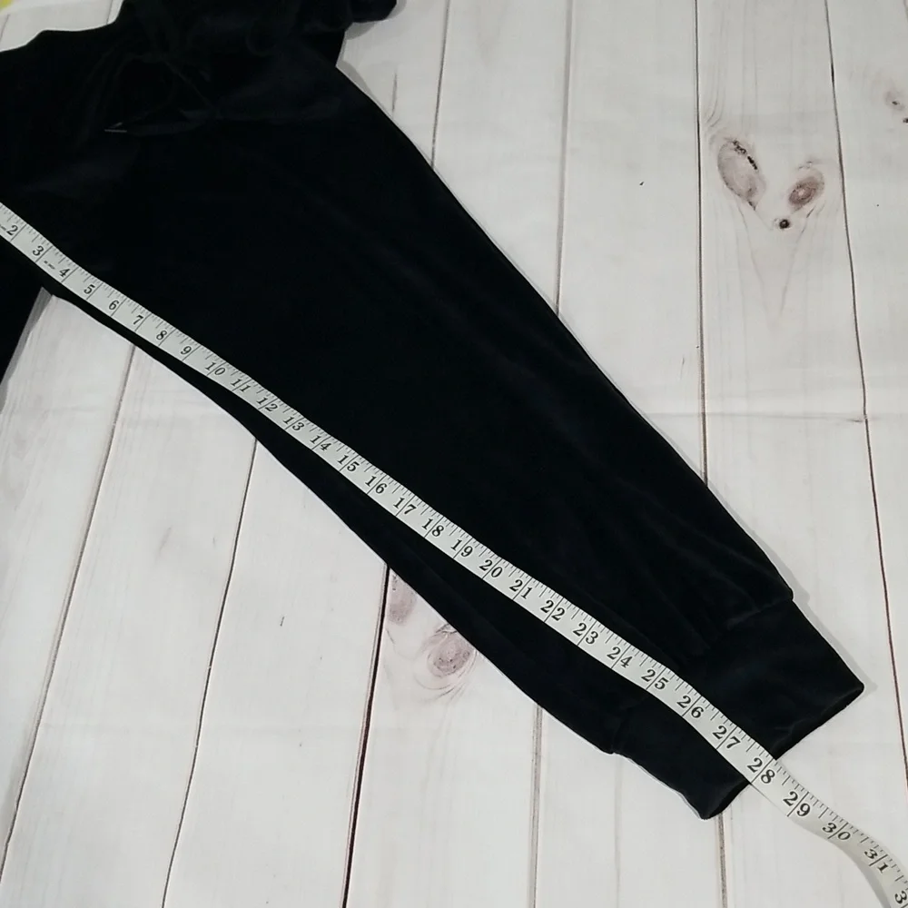 Victoria's Secret Women's Sweatpants Joggers Size L in Black Velvet - Picture 6 of 7
